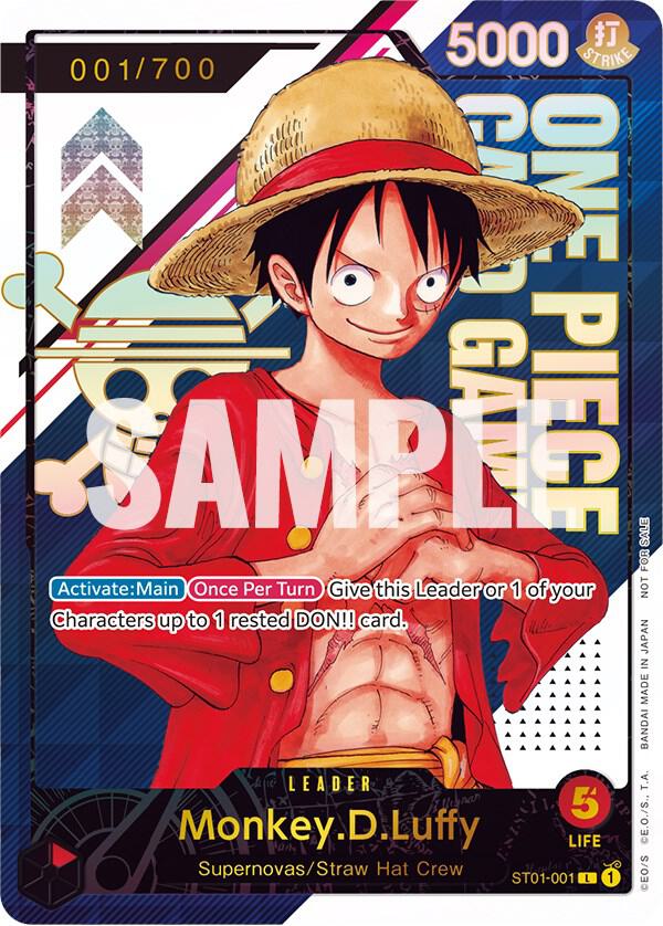 Monkey.D.Luffy - ST01-001 [Serial Number] (ST01-001) [One Piece Promotion Cards] | Jack's On Queen