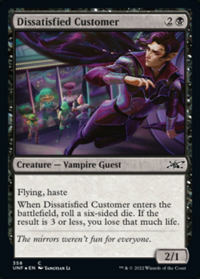 Dissatisfied Customer (Galaxy Foil) [Unfinity] | Jack's On Queen