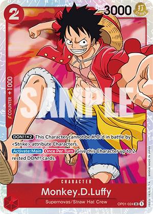 Monkey.D.Luffy (024) (OP01-024) [Romance Dawn] | Jack's On Queen