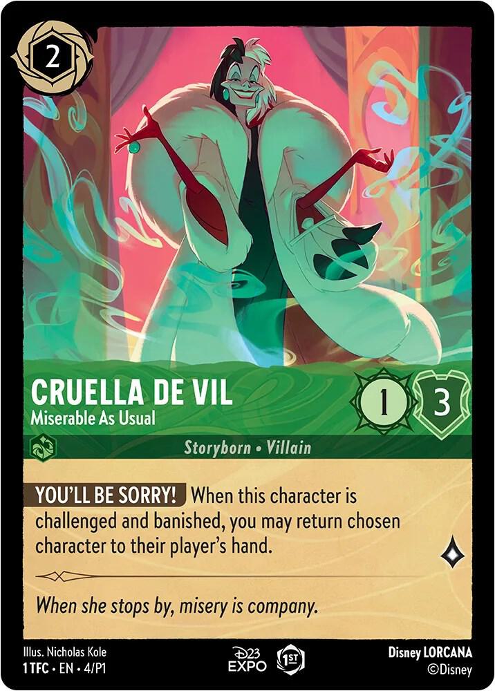 Cruella De Vil - Miserable As Usual (4) [D23 Promos] | Jack's On Queen
