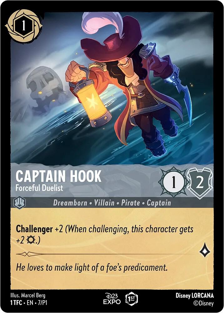 Captain Hook - Forceful Duelist (7) [D23 Promos] | Jack's On Queen