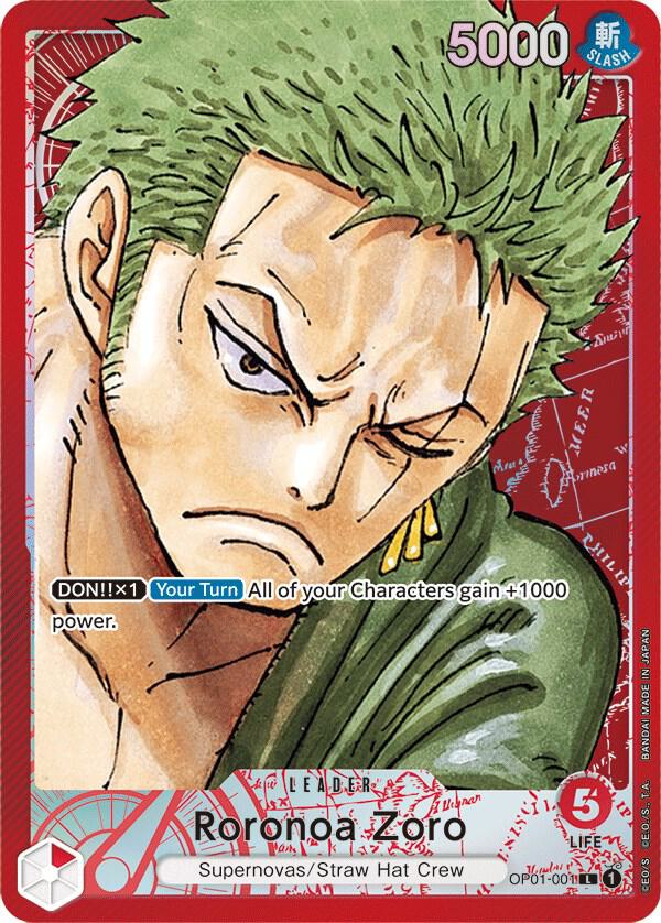 Roronoa Zoro (001) (Parallel) (OP01-001) [Romance Dawn] | Jack's On Queen