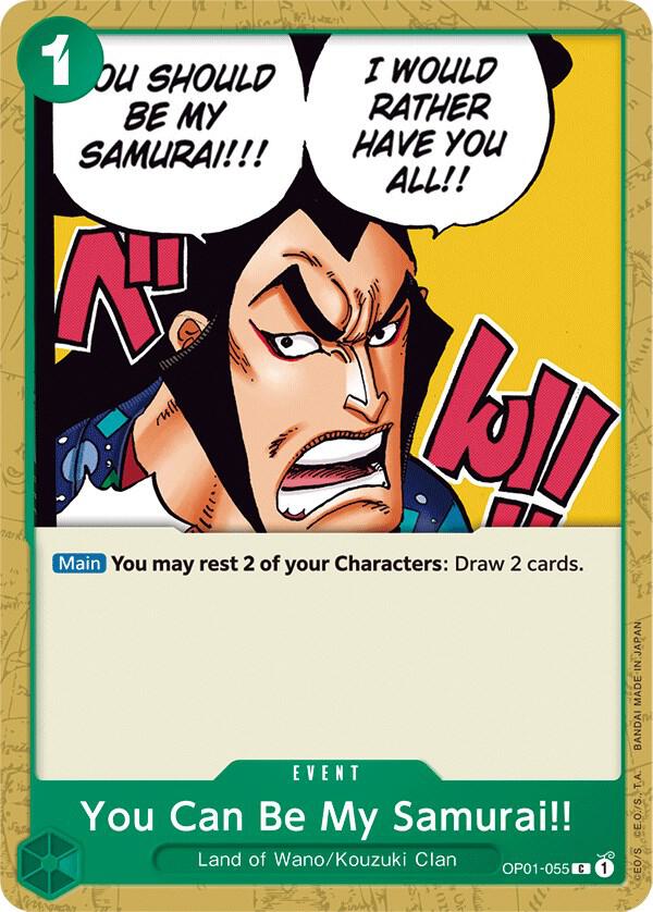 You Can Be My Samurai!! (OP01-055) [Romance Dawn] | Jack's On Queen