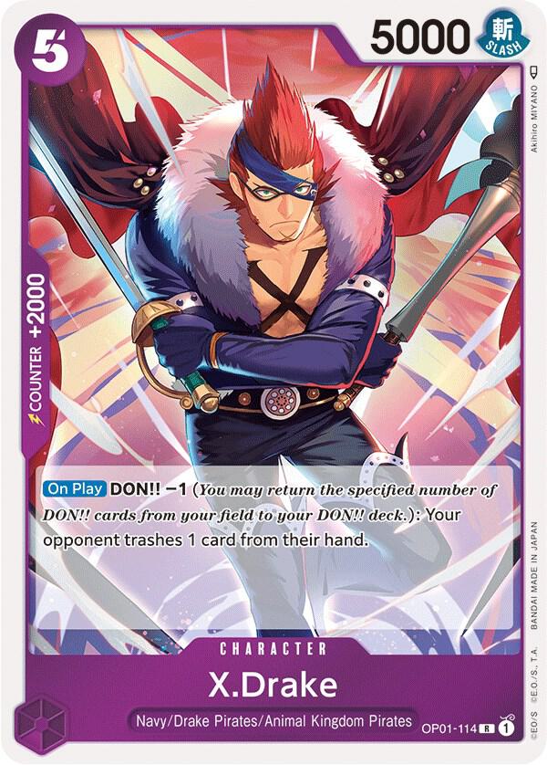 X.Drake (114) (OP01-114) [Romance Dawn] | Jack's On Queen