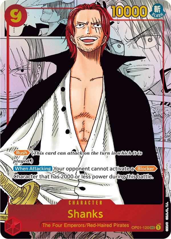 Shanks (Parallel) (Manga) (Alternate Art) (OP01-120) [Romance Dawn] | Jack's On Queen