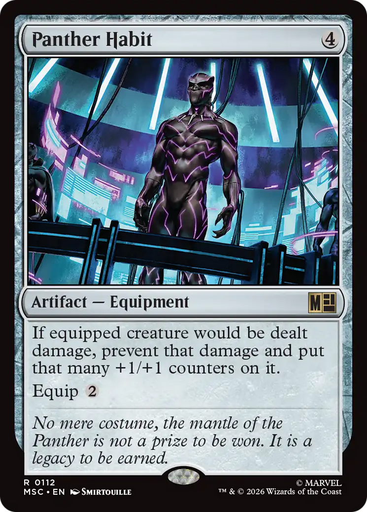 Panther Habit (Surge Foil) [Marvel Super Heroes Commander] | Jack's On Queen