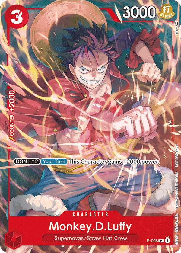 Monkey.D.Luffy - P-006 (Tournament Pack Vol. 1) (P-006) [One Piece Promotion Cards] | Jack's On Queen