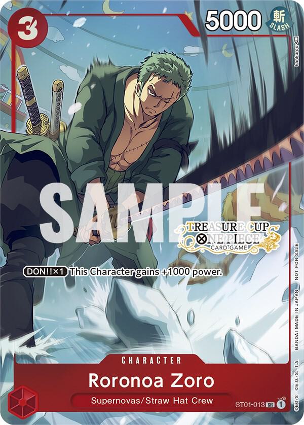Roronoa Zoro - ST01-013 (Treasure Cup) (ST01-013) [One Piece Promotion Cards] | Jack's On Queen