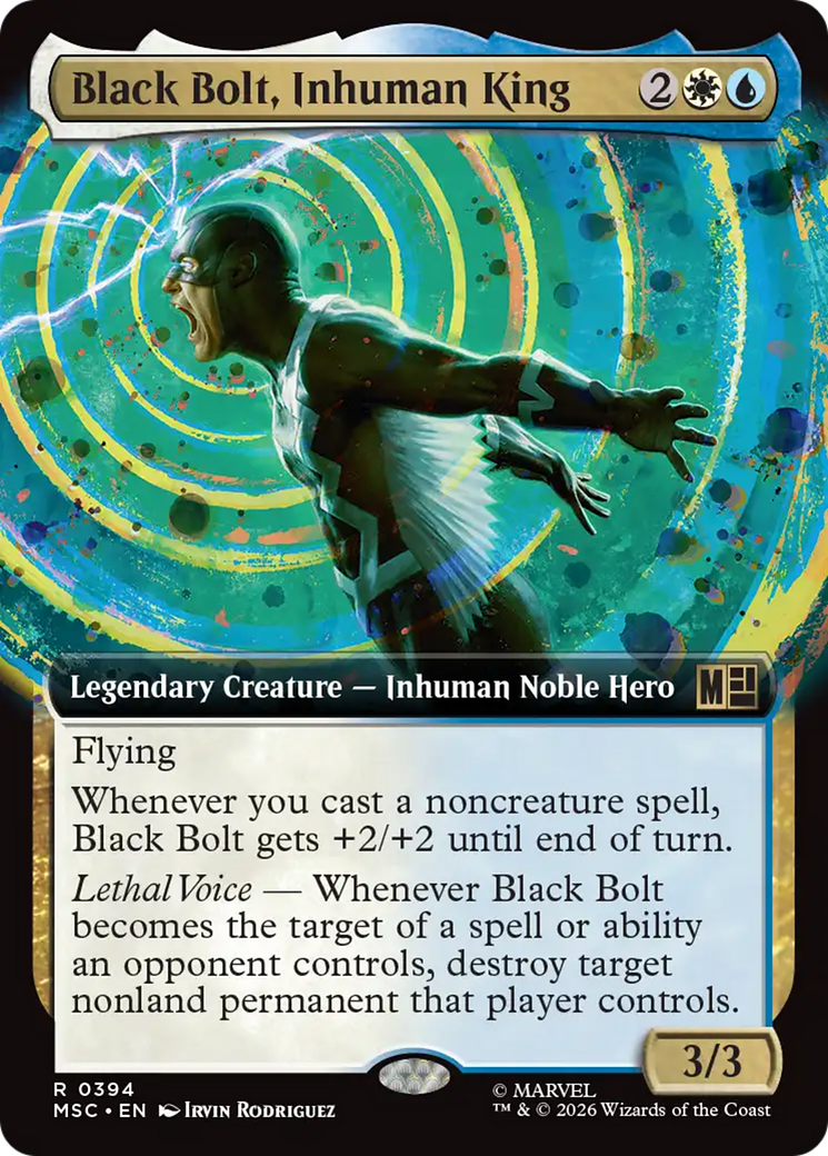 Black Bolt, Inhuman King (Extended Art) [Marvel Super Heroes Commander] | Jack's On Queen