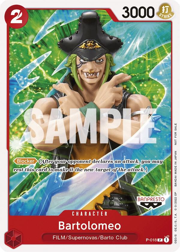 Bartolomeo (One Piece Film Red) (P-018) [One Piece Promotion Cards] | Jack's On Queen