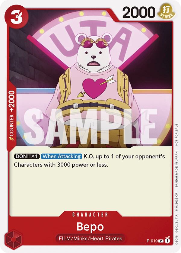 Bepo (One Piece Film Red) (P-019) [One Piece Promotion Cards] | Jack's On Queen