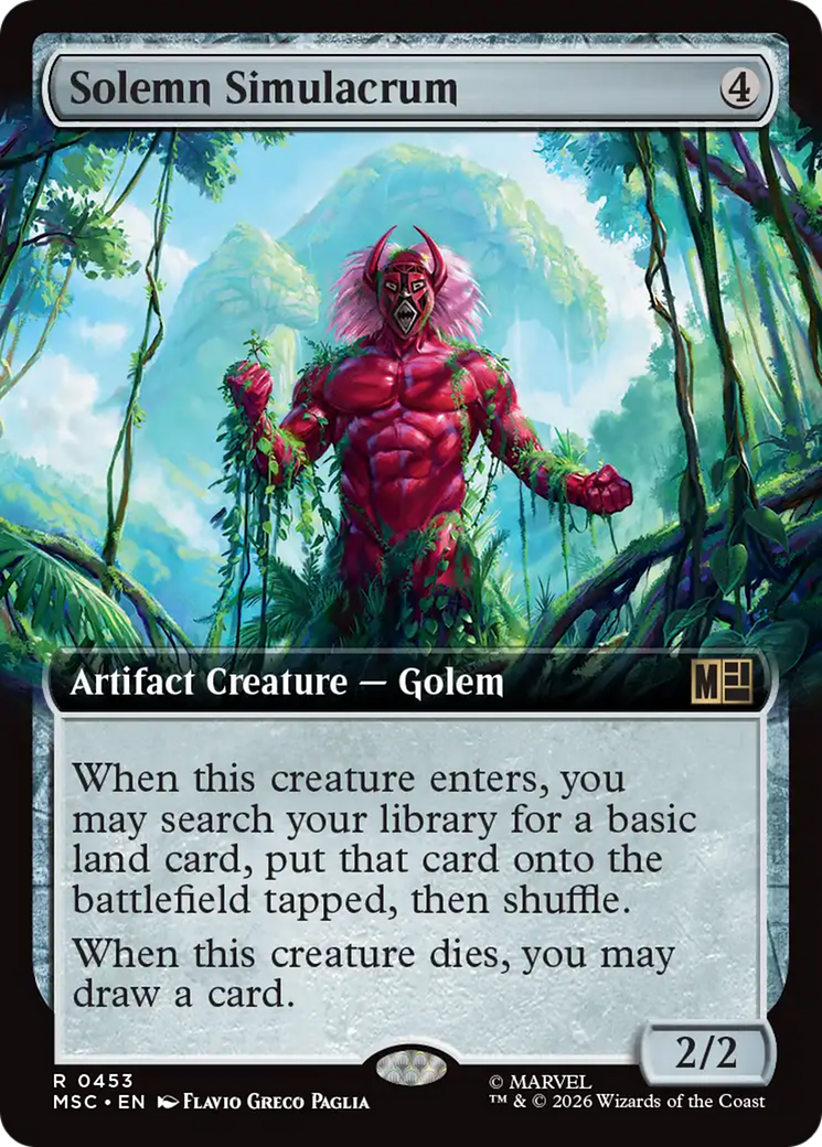 Solemn Simulacrum (Extended Art) [Marvel Super Heroes Commander] | Jack's On Queen