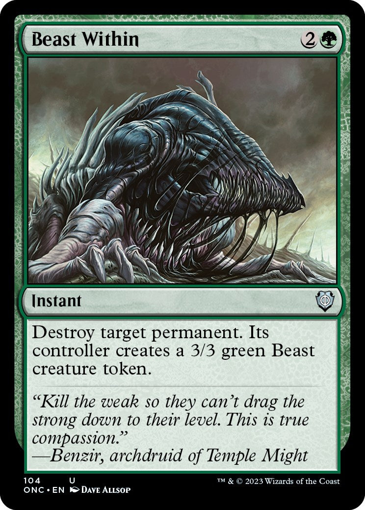 Beast Within [Phyrexia: All Will Be One Commander] | Jack's On Queen