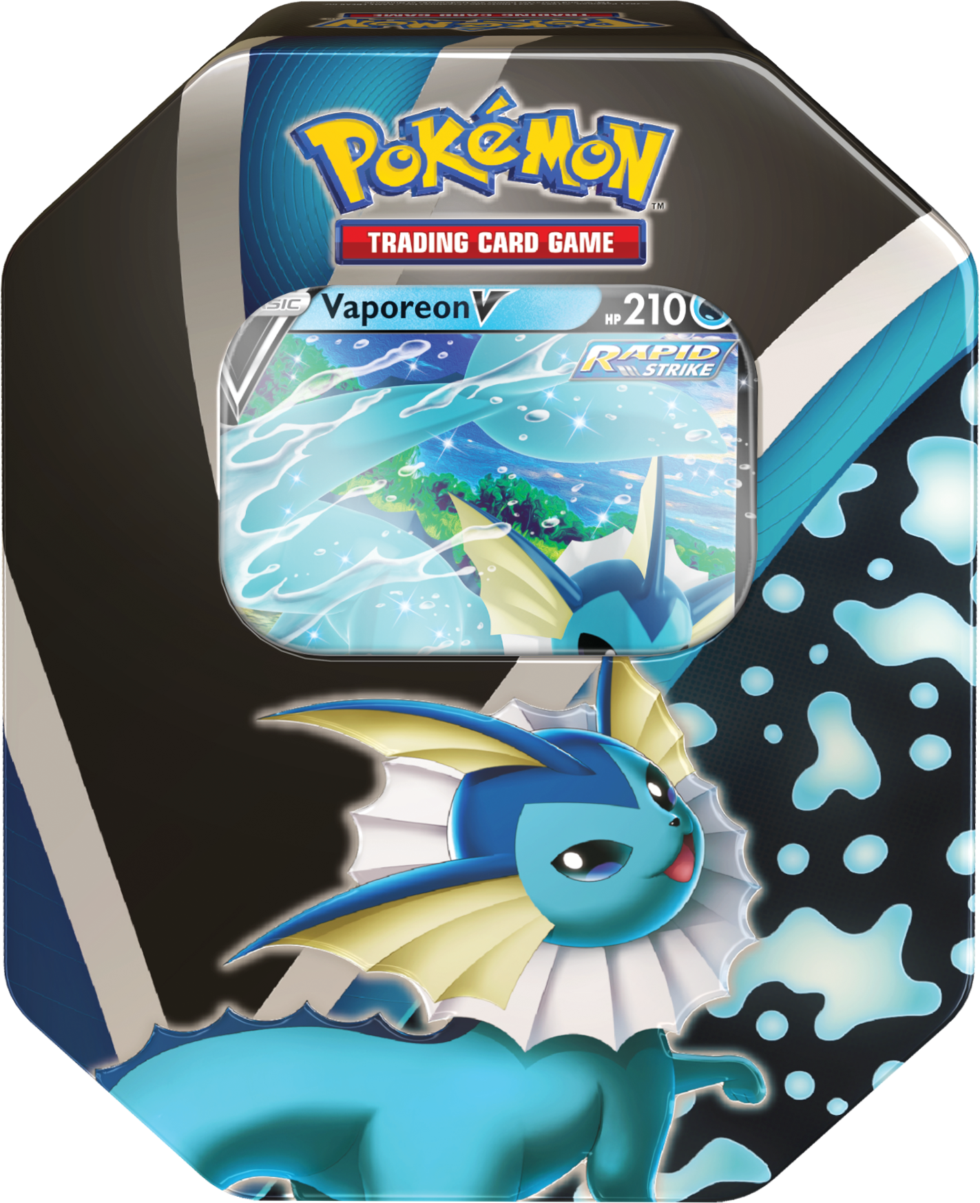 Sword & Shield: Evolving Skies - Eevee Evolutions Tin (Vaporeon V) | Jack's On Queen