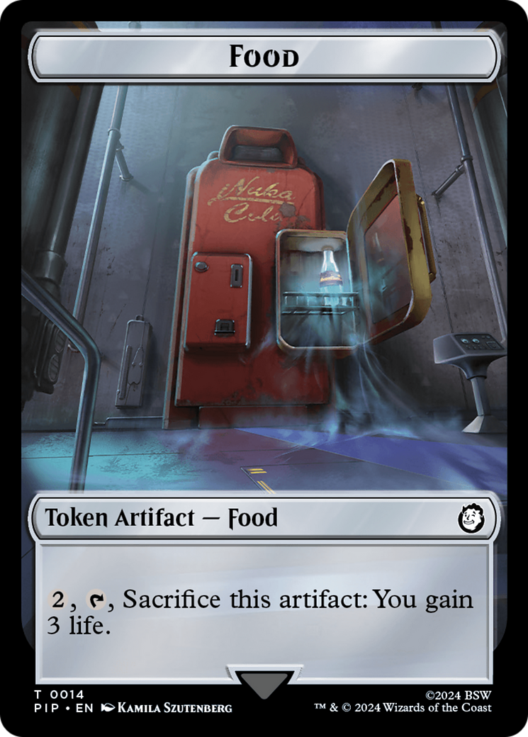 Robot // Food (0014) Double-Sided Token [Fallout Tokens] | Jack's On Queen