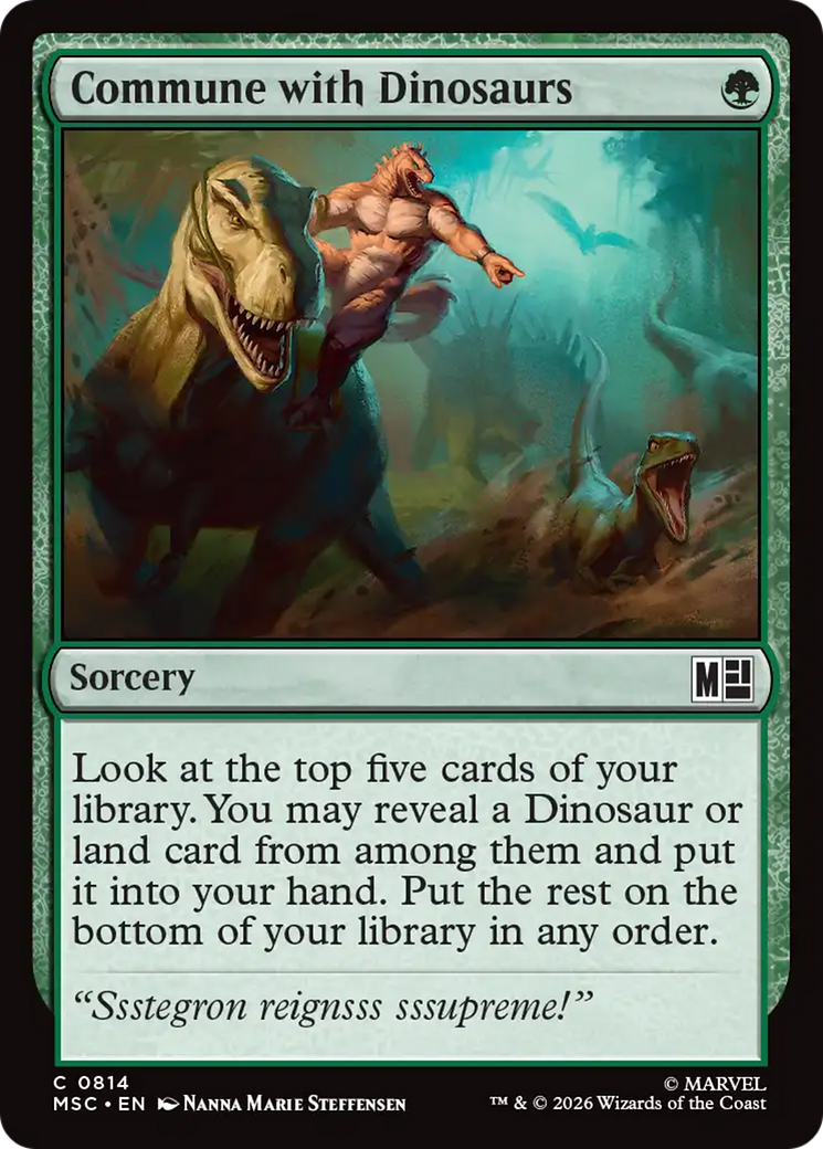 Commune with Dinosaurs [Marvel Super Heroes Commander] | Jack's On Queen