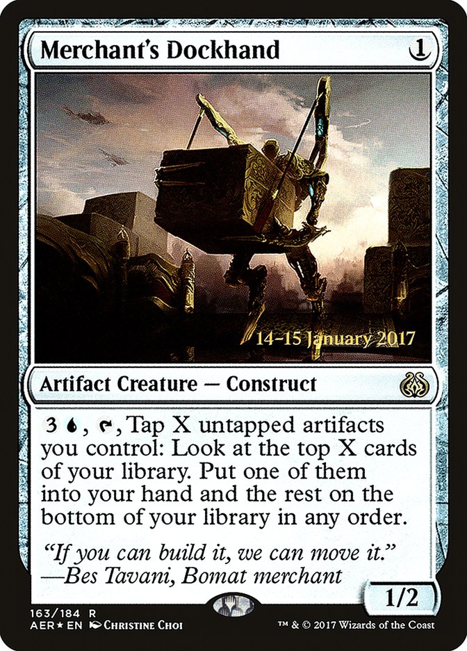 Merchant's Dockhand [Aether Revolt Prerelease Promos] | Jack's On Queen