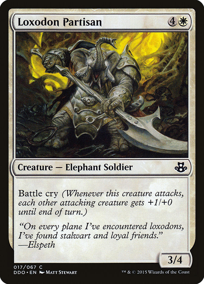Loxodon Partisan [Duel Decks: Elspeth vs. Kiora] | Jack's On Queen