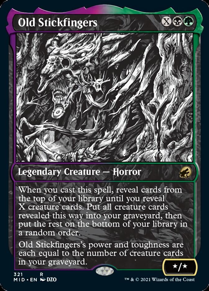 Old Stickfingers (Showcase Eternal Night) [Innistrad: Midnight Hunt] | Jack's On Queen