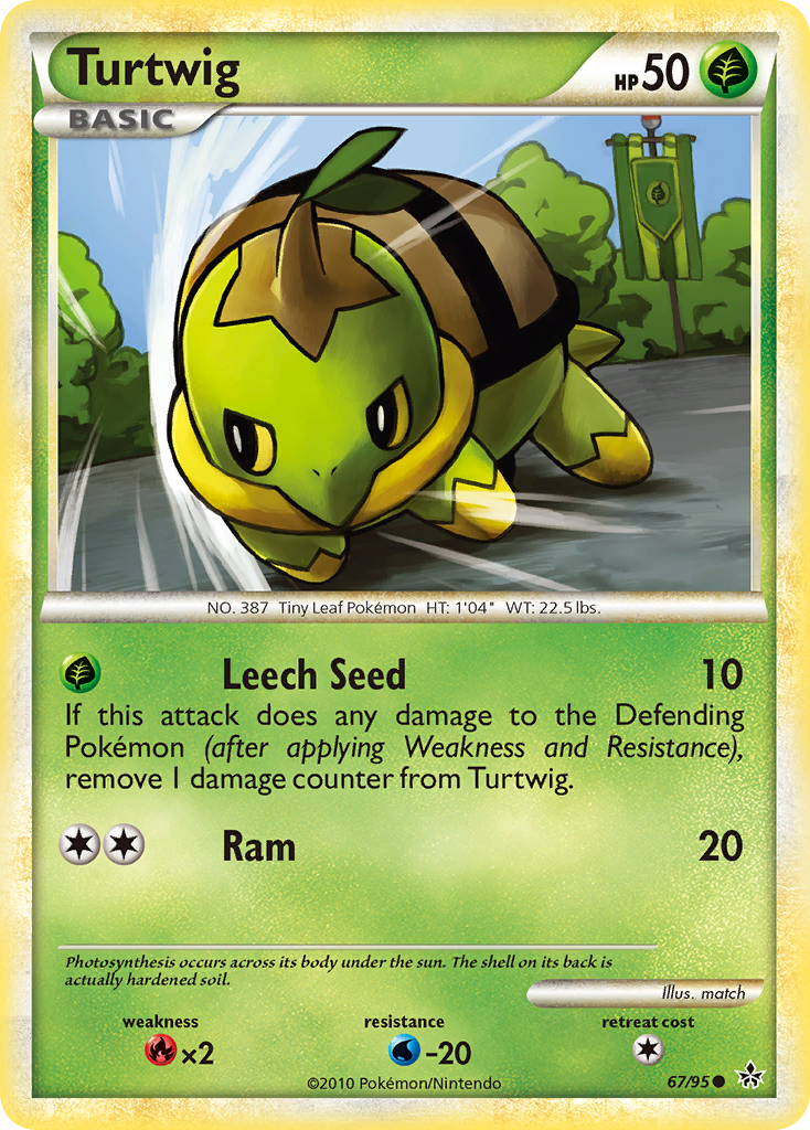 Turtwig (67/95) [HeartGold & SoulSilver: Unleashed] | Jack's On Queen