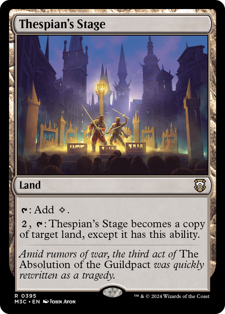 Thespian's Stage (Ripple Foil) [Modern Horizons 3 Commander] | Jack's On Queen