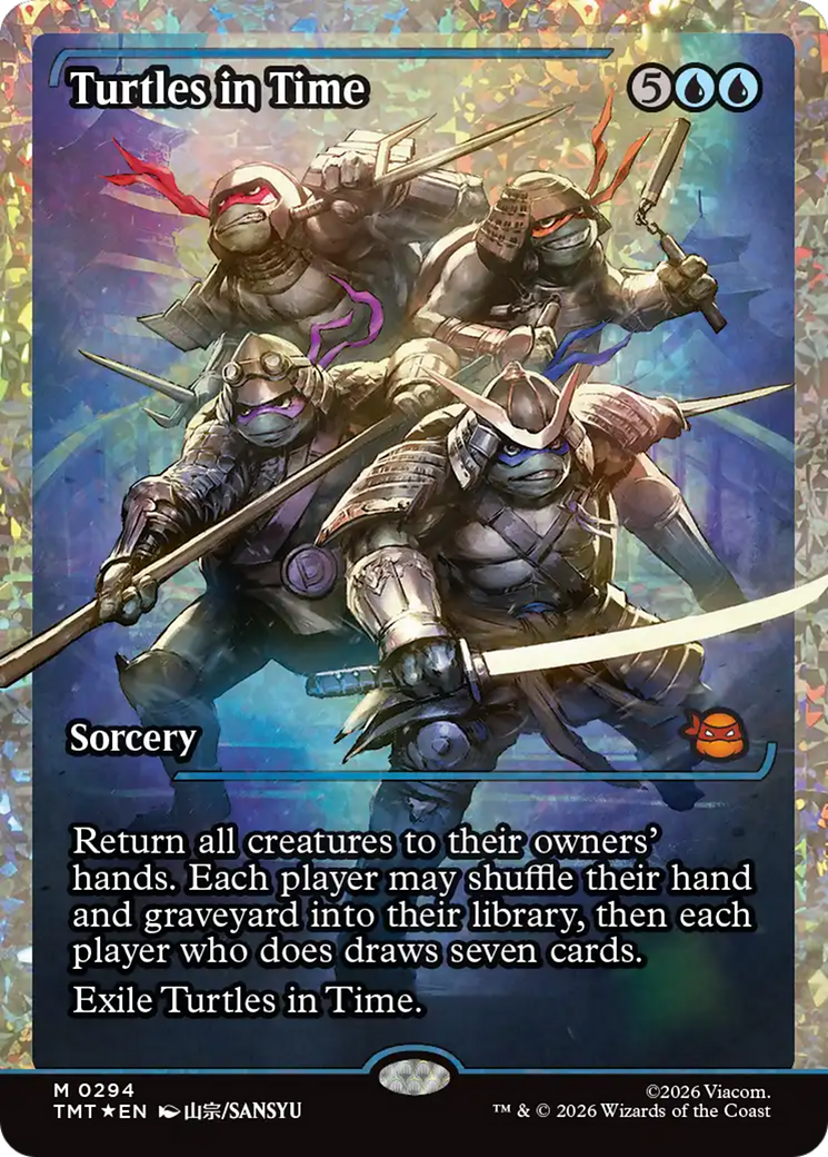Turtles in Time (Showcase) (Fracture Foil) [Teenage Mutant Ninja Turtles] | Jack's On Queen