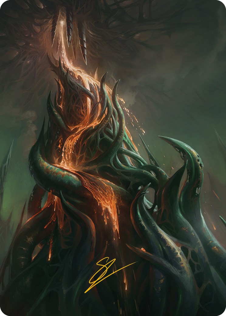 Copperline Gorge Art Card (Gold-Stamped Signature) [Phyrexia: All Will Be One Art Series] | Jack's On Queen