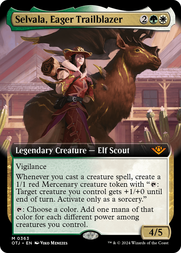 Selvala, Eager Trailblazer (Extended Art) [Outlaws of Thunder Junction] | Jack's On Queen