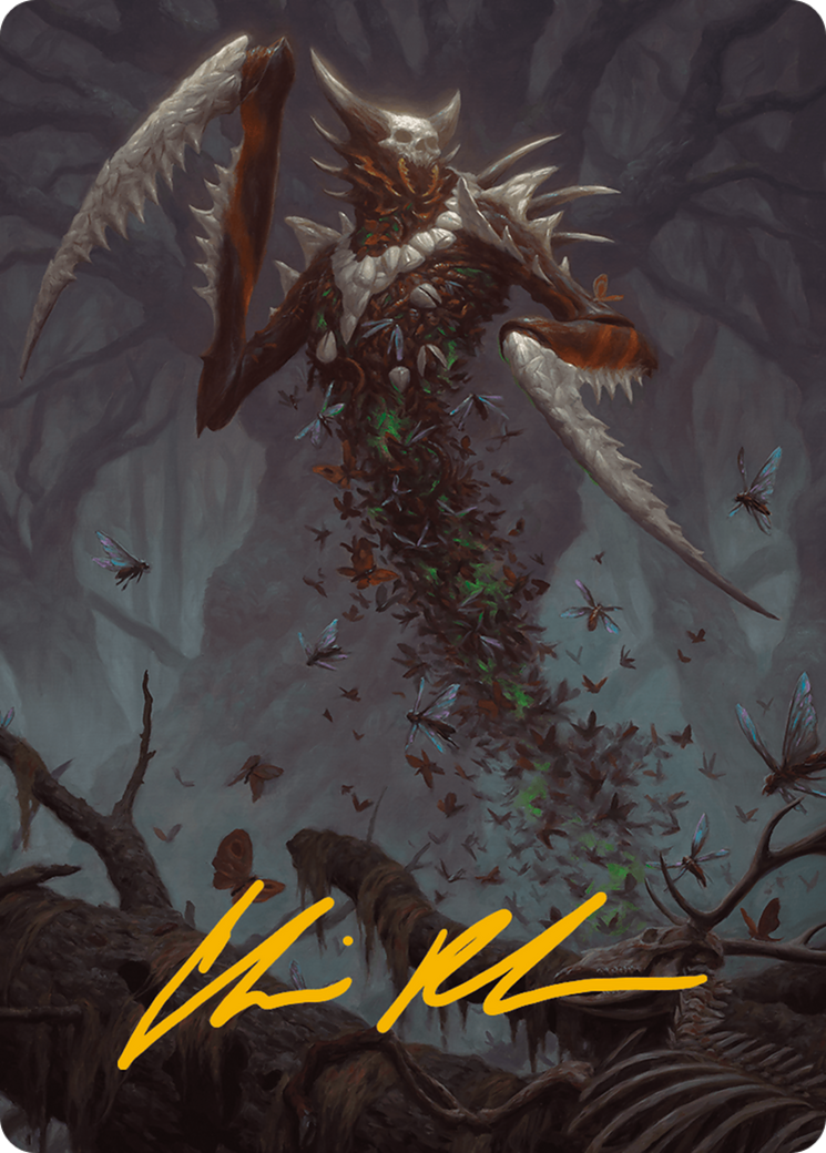 Grist, the Plague Swarm Art Card (Gold-Stamped Signature) [Modern Horizons 3 Art Series] | Jack's On Queen