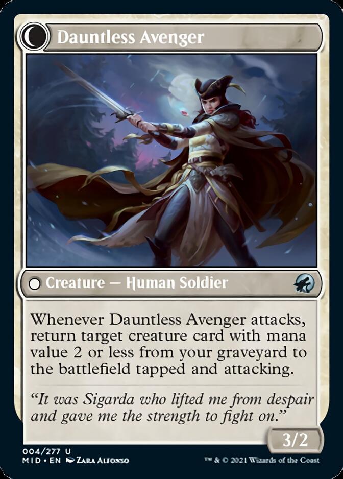 Bereaved Survivor // Dauntless Avenger [Innistrad: Midnight Hunt] | Jack's On Queen