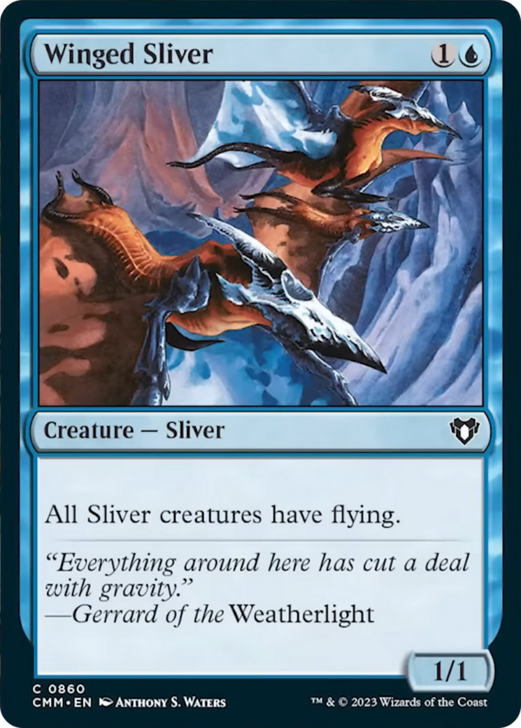 Winged Sliver [Commander Masters] | Jack's On Queen