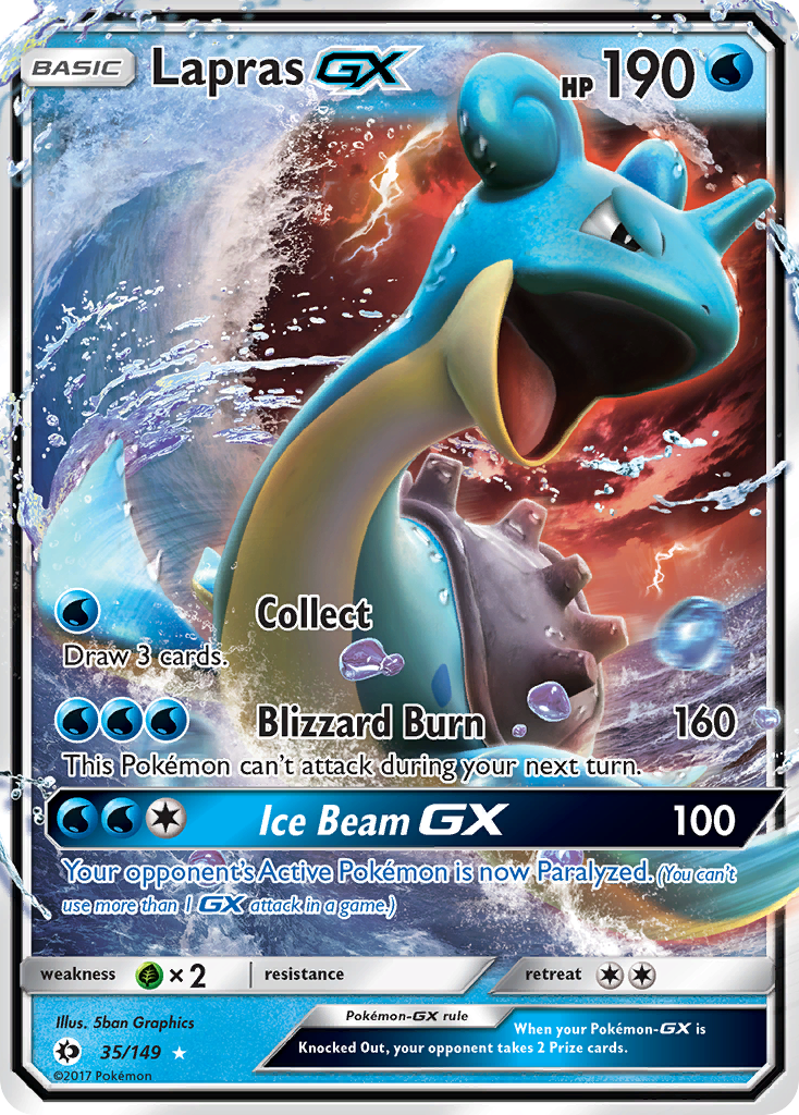 Lapras GX (35/149) [Sun & Moon: Base Set] | Jack's On Queen