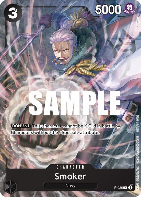 Smoker (Pre-Release) (P-025) [One Piece Promotion Cards] | Jack's On Queen