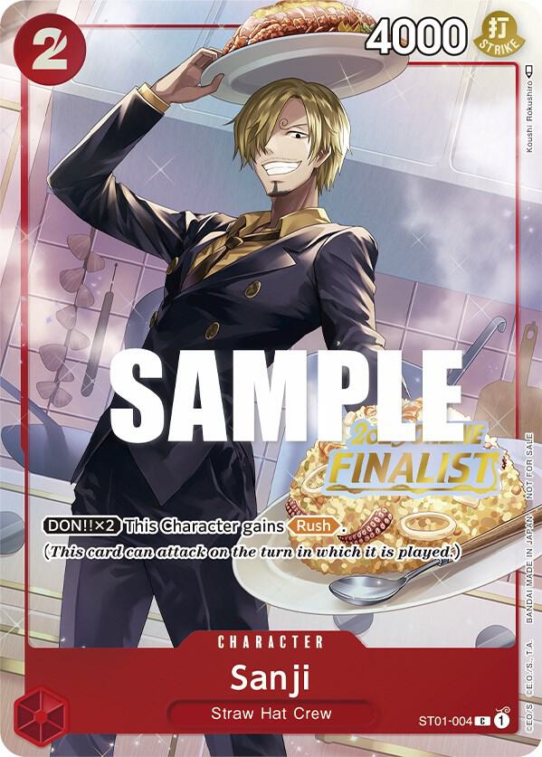 Sanji (Online Regional 2023) [Finalist] (ST01-004) [One Piece Promotion Cards] | Jack's On Queen