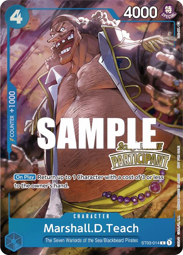 Marshall.D.Teach (Online Regional 2023) [Participant] (ST03-014) [One Piece Promotion Cards] | Jack's On Queen