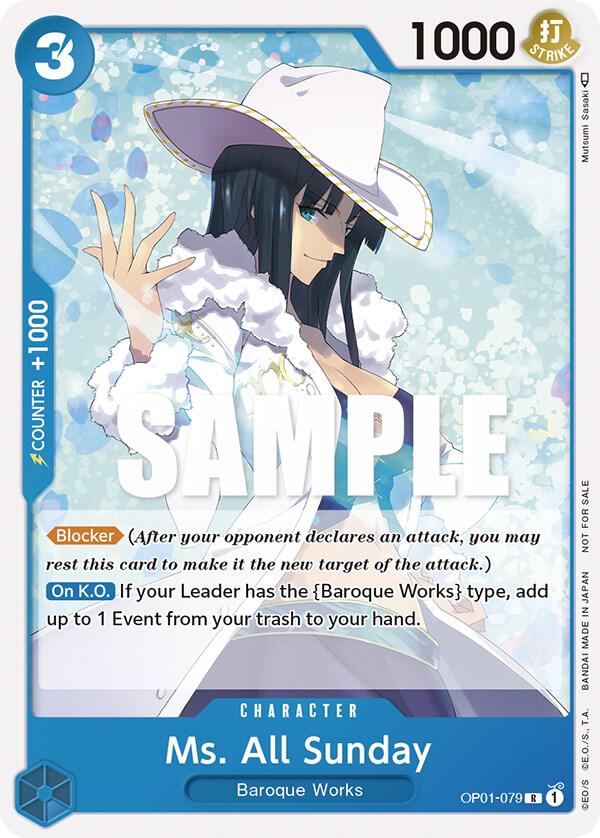Ms. All Sunday (Promotion Pack 2023) (OP01-079) [One Piece Promotion Cards] | Jack's On Queen