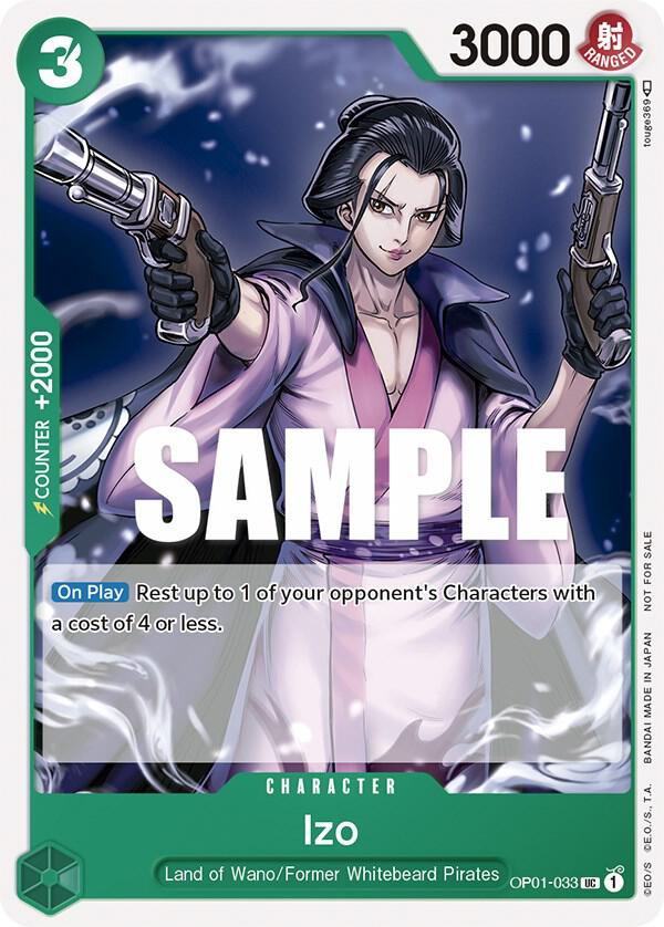 Izo (Tournament Pack Vol. 2) (OP01-033) [One Piece Promotion Cards] | Jack's On Queen