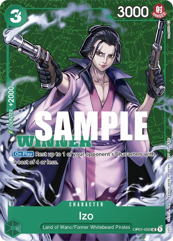 Izo (Tournament Pack Vol. 2) [Winner] (OP01-033) [One Piece Promotion Cards] | Jack's On Queen