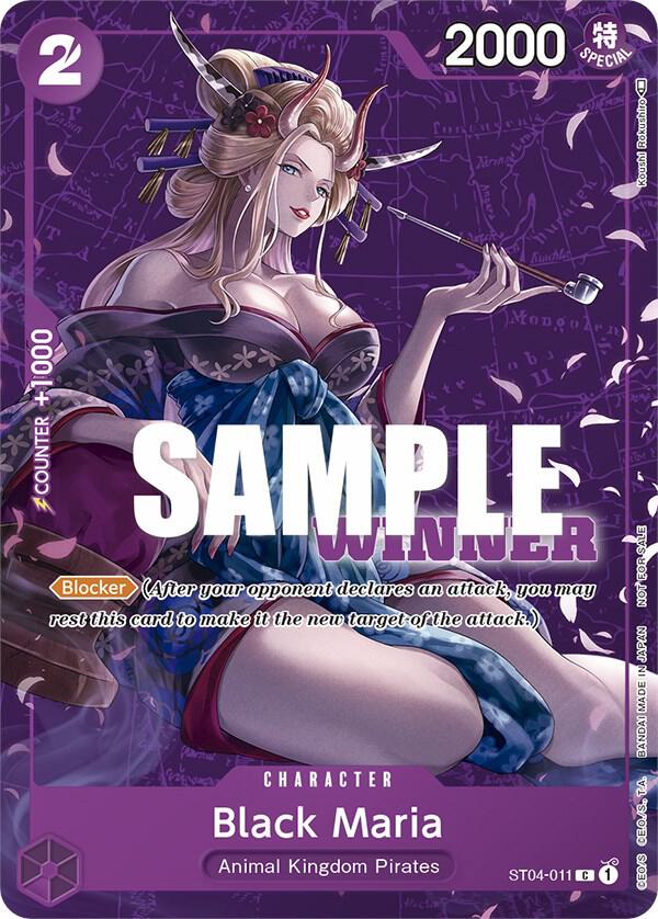 Black Maria (Tournament Pack Vol. 2) [Winner] (ST04-011) [One Piece Promotion Cards] | Jack's On Queen