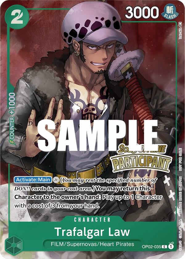 Trafalgar Law (Offline Regional 2023) [Participant] (OP02-035) [One Piece Promotion Cards] | Jack's On Queen