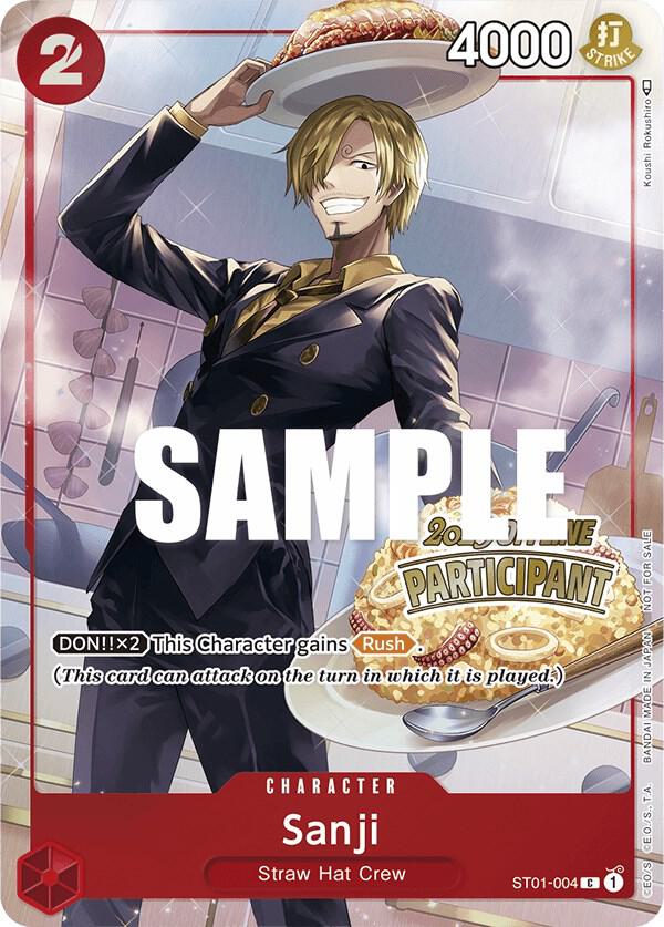 Sanji (Offline Regional 2023) [Participant] (ST01-004) [One Piece Promotion Cards] | Jack's On Queen