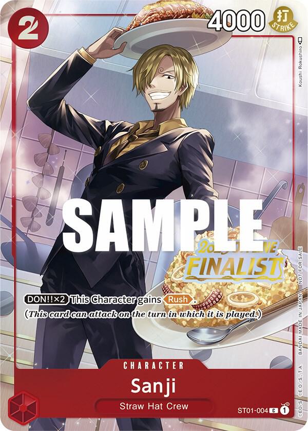 Sanji (Offline Regional 2023) [Finalist] (ST01-004) [One Piece Promotion Cards] | Jack's On Queen