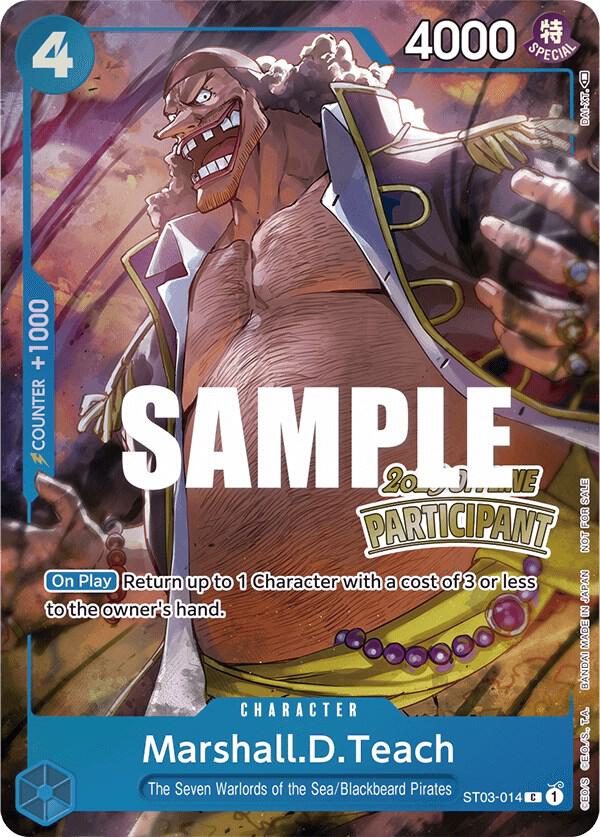 Marshall.D.Teach (Offline Regional 2023) [Participant] (ST03-014) [One Piece Promotion Cards] | Jack's On Queen