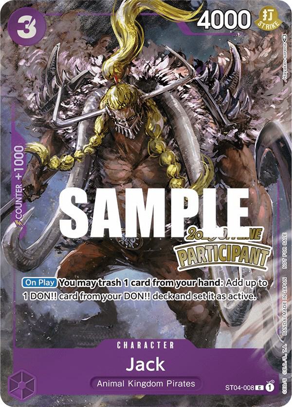 Jack (Offline Regional 2023) [Participant] (ST04-008) [One Piece Promotion Cards] | Jack's On Queen