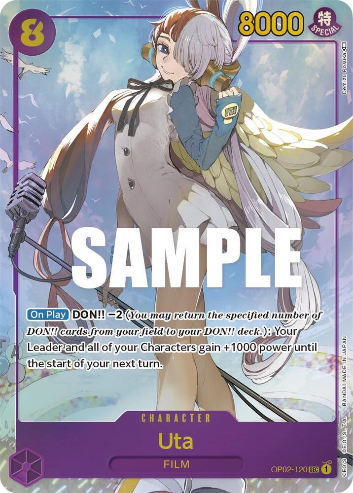 Uta (Alternate Art) (OP02-120) [Paramount War] | Jack's On Queen