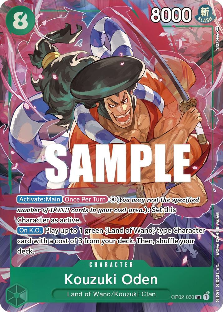 Kouzuki Oden (Alternate Art) (OP02-030) [Paramount War] | Jack's On Queen