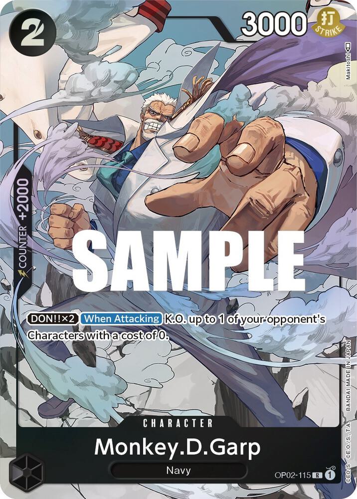 Monkey.D.Garp (115) (Alternate Art) (OP02-115) [Paramount War] | Jack's On Queen