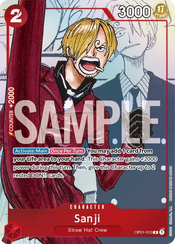 Sanji - OP01-013 (Alternate Art) (OP01-013) [One Piece Promotion Cards] | Jack's On Queen