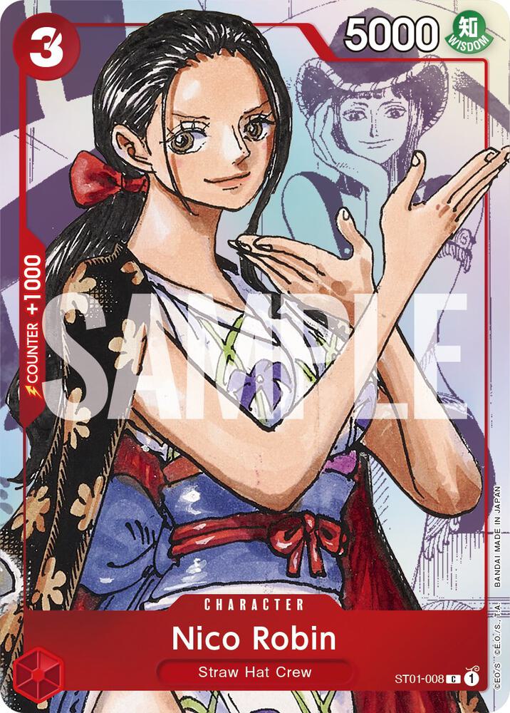 Nico Robin - ST01-008 (Alternate Art) (ST01-008) [One Piece Promotion Cards] | Jack's On Queen