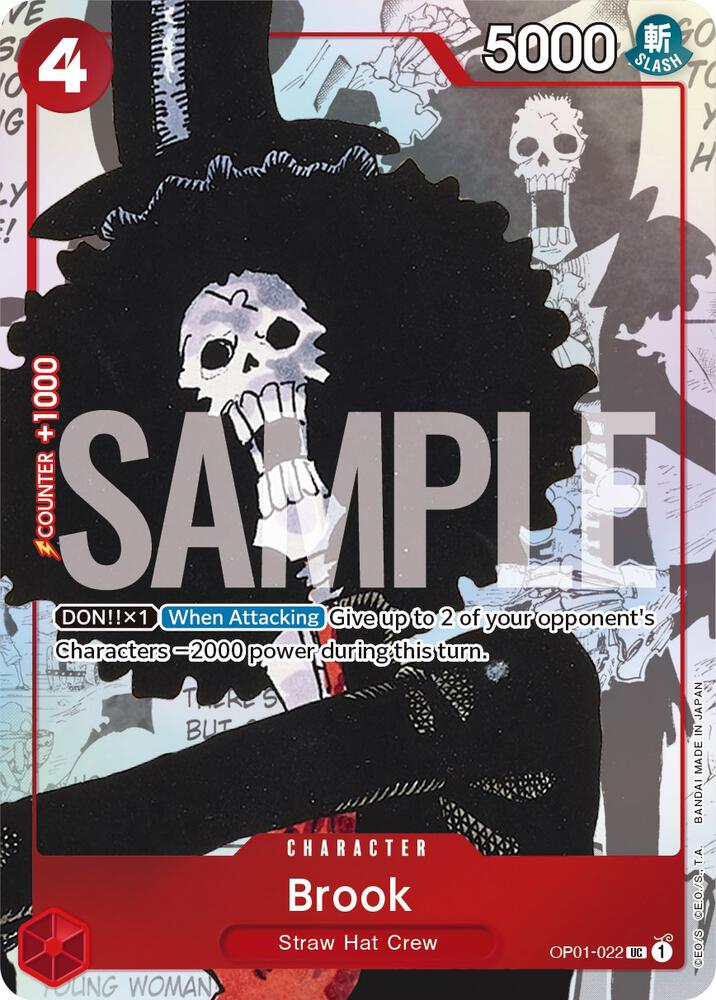 Brook - OP01-022 (Alternate Art) (OP01-022) [One Piece Promotion Cards] | Jack's On Queen